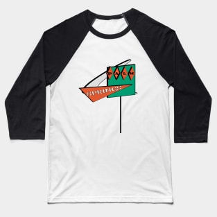 Palm Springs Atomic Sign Baseball T-Shirt